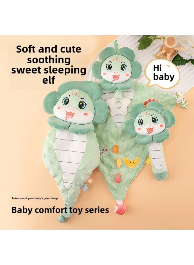 Baby Soothing Doll Can Bite Newborn Anting Towel 0-1 Year Old Baby Sleeping Toy Snake Year Children's Toy-Color:Zodiac Snake Pink Comfort Towel - Image 2