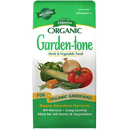 Espoma Organic Garden-Tone 3-4-4 Organic Fertilizer for Cool & Warm Season Vegetables and Herbs. Grow an Abundant Harvest of Nutritious and Flavorful Vegetables – 4 lb. Bag - Image 1