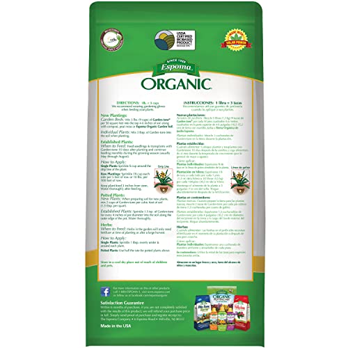 Espoma Organic Garden-Tone 3-4-4 Organic Fertilizer for Cool & Warm Season Vegetables and Herbs. Grow an Abundant Harvest of Nutritious and Flavorful Vegetables – 4 lb. Bag - Image 2