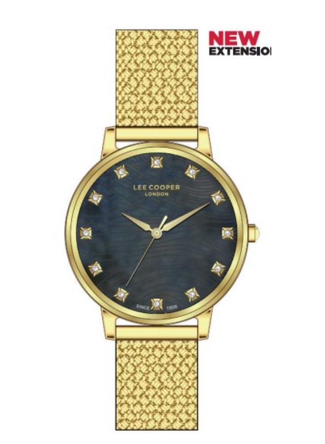 Lee Cooper ساعة أنالوج شبكية للنساء LC07401.160 - 36 مم - Image 1