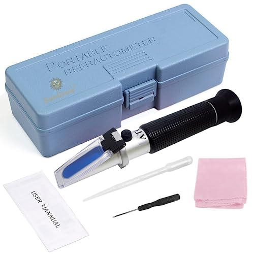 SunGrow Measure Salinity of Water with Aquarium Refractometer, Remarkable Accuracy, Easy Reading - Image 1