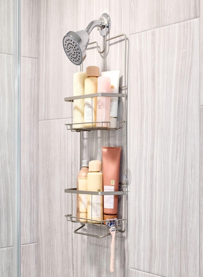 أي ديزاين رف استحمام معدني معلق من iDesign Everett، منظم حمام يتسع للشامبو، شفرات الحلاقة، البلسم، والصابون، 10.1 بوصة × 3.88 بوصة × 23 بوصة، ساتان - Image 3