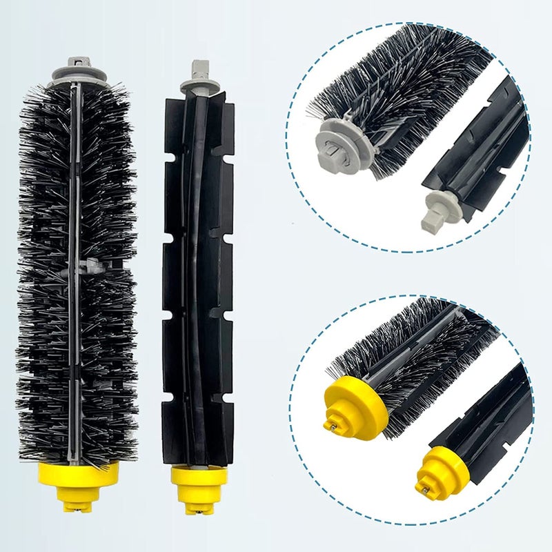 HsvrySa Replacement Parts for iRobot Roomba 600 and 700 Series 595 610 614 618 620 630 635 640 650 651 660 665 670 671 680 685 690 692 694 695 760 770 780 790 Vacuum 4 Sets Bristle & 4 Beater Brushes - Image 3