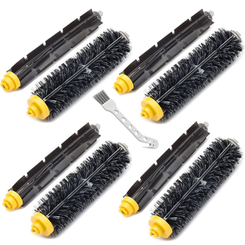 HsvrySa Replacement Parts for iRobot Roomba 600 and 700 Series 595 610 614 618 620 630 635 640 650 651 660 665 670 671 680 685 690 692 694 695 760 770 780 790 Vacuum 4 Sets Bristle & 4 Beater Brushes - Image 1