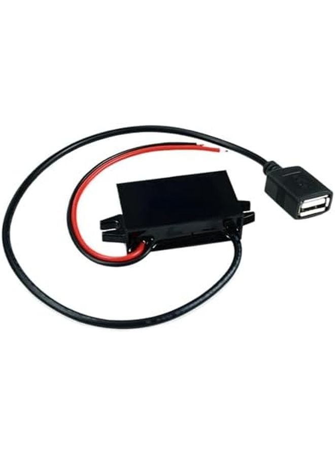 12V24V إلى 5V 3A محول طاقة السيارة محول تنحي USB أنثى واحد - Image 1