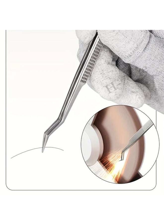 Mechanic Aax 17 Stainless Steel Tweezers Precision Wire Clamping Non Slip Wear Resistant - Image 5