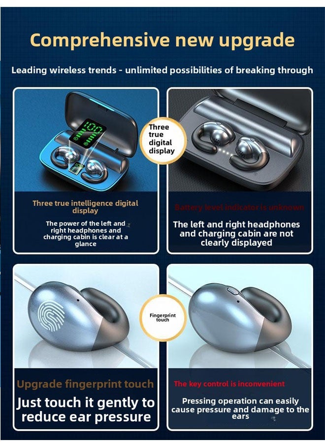 Noise reduction bluetooth wireless headset high sound quality subwoofer microphone for AI clear call sports running - Image 5