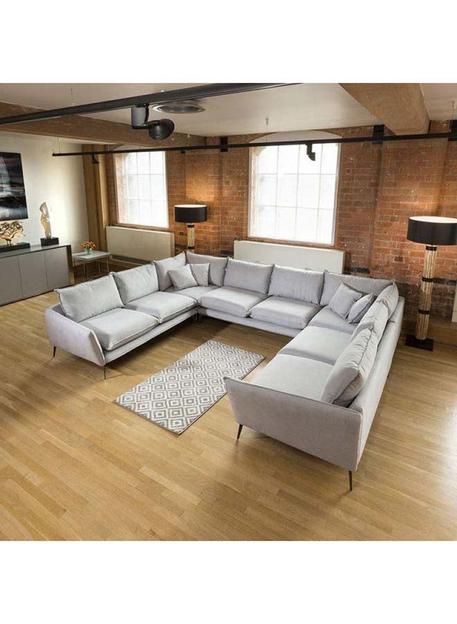 Al Home Modern Velvet U-Shape Sofa - 320x220x85x85 cm - By Alhome