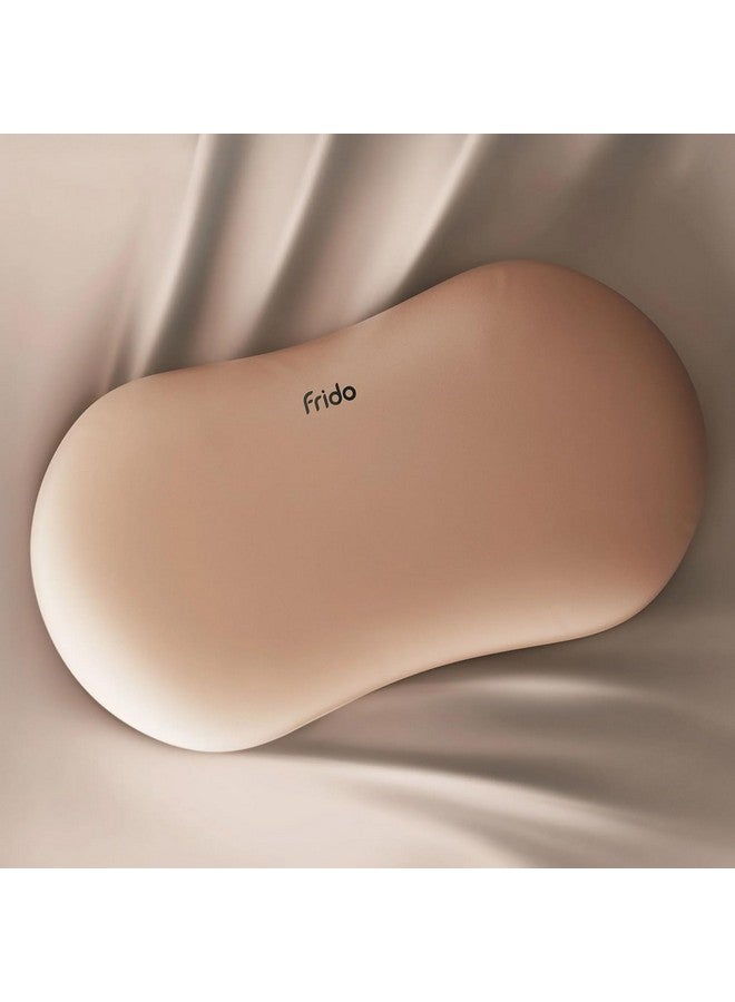 Frido وسادة فريدو العناق | قابلة للتنفس ورغوة الذاكرة فائقة النعومة | دعم النوم للبالغين | أفضل وسادة للعناق للذين ينامون على الجانب والسفر | مضادة للتجعد وصديقة للبشرة - بني موكا - Image 1
