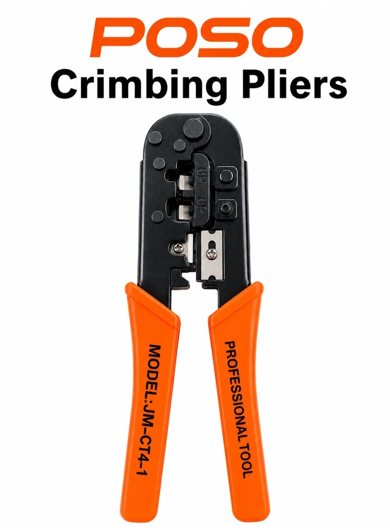 POSO JM-CT4-1 Professional Crimping Pliers – Precision Wire Crimper Tool for Network & Electrical Connectors - Image 1
