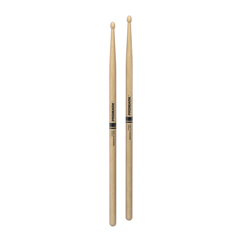 ProMark عصا الطبول برو مارك ريبوند 5A طويلة من خشب الهكوري، طرف خشب البلوط، زوج واحد - Image 3