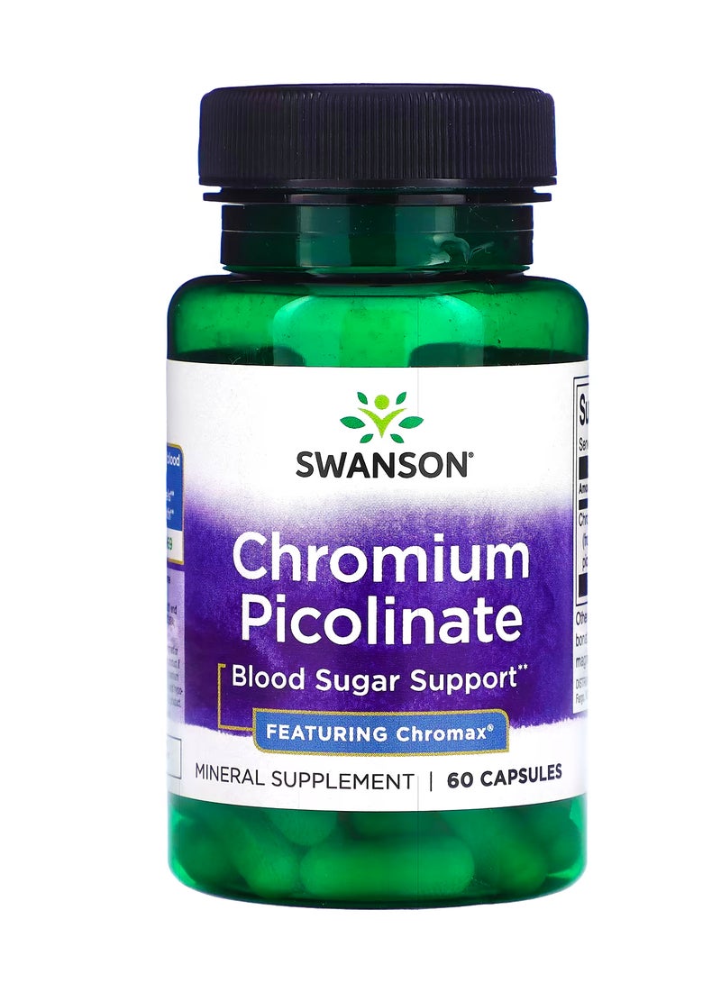 سوانسون بيكولينات الكروم  60 كبسولة