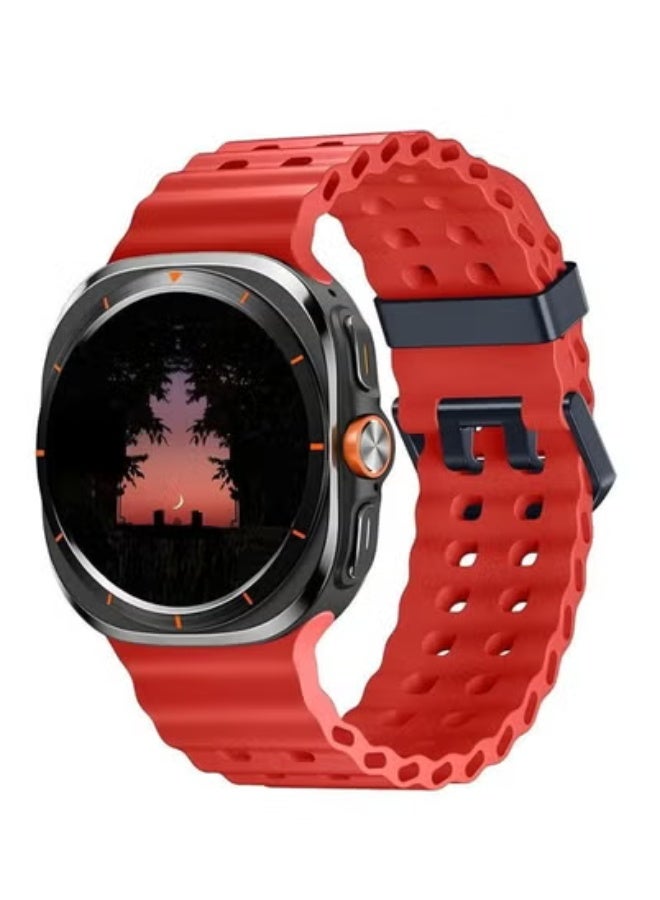 JAJEEK Galaxy Watch 7 Ultra 47mm Replacement Strap – Soft Silicone Sport Band with Adjustable Buckle – Waterproof, Sweatproof, Comfortable Wrist Strap for Men and Women – Quick Release Bracelet for Galaxy Watch 7 Ultra – Daily & Fitness Wear - Image 1