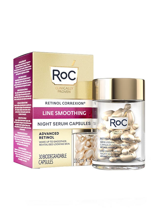 RoC Retinol Correxion Line Smoothing Night Serum Capsules 30Ct - Image 1