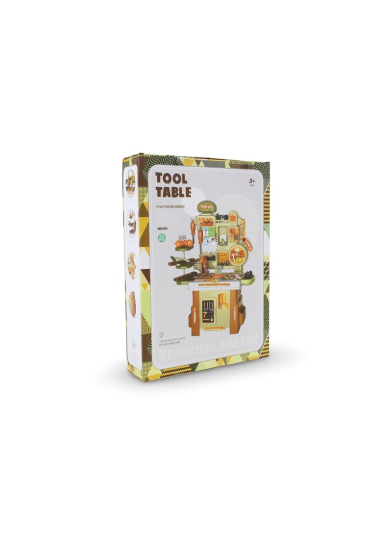 Tool Table Play House Series Playset – 53 Pcs - Image 2