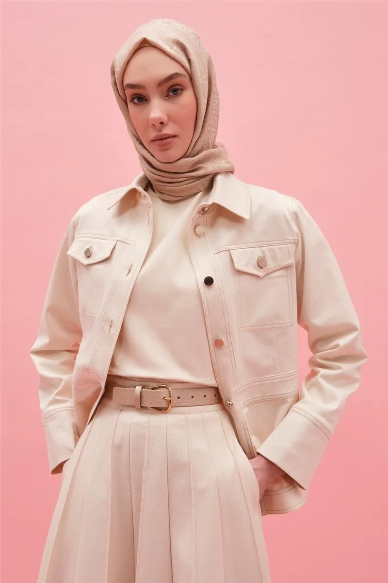 ARMINE Raw Denim Blouse-Jacket Set 25Y6021 Natural