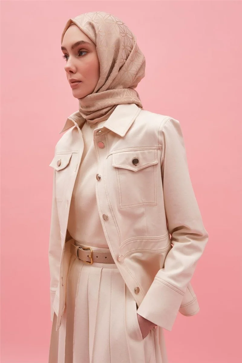 ARMINE Raw Denim Blouse-Jacket Set 25Y6021 Natural