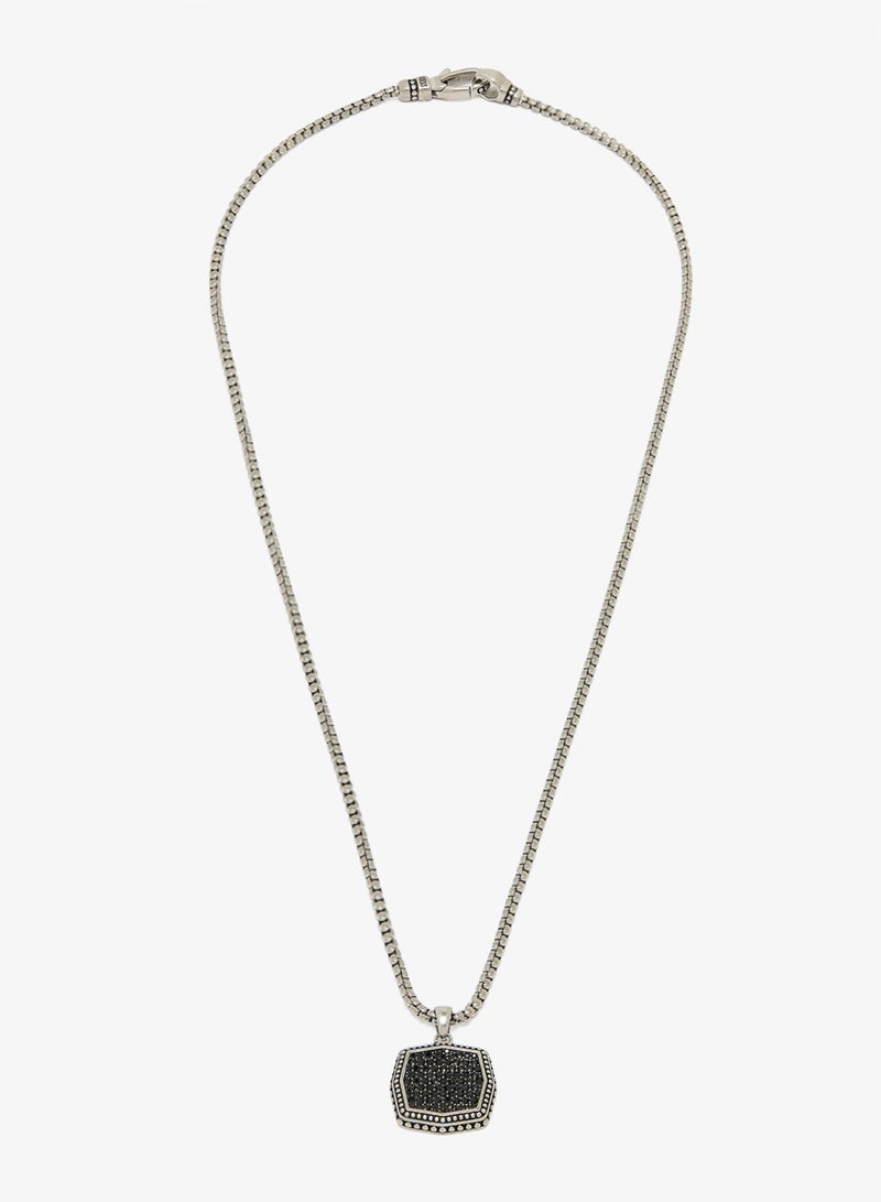 GUESS 26 Inch Octagon Pave Necklace - Image 1