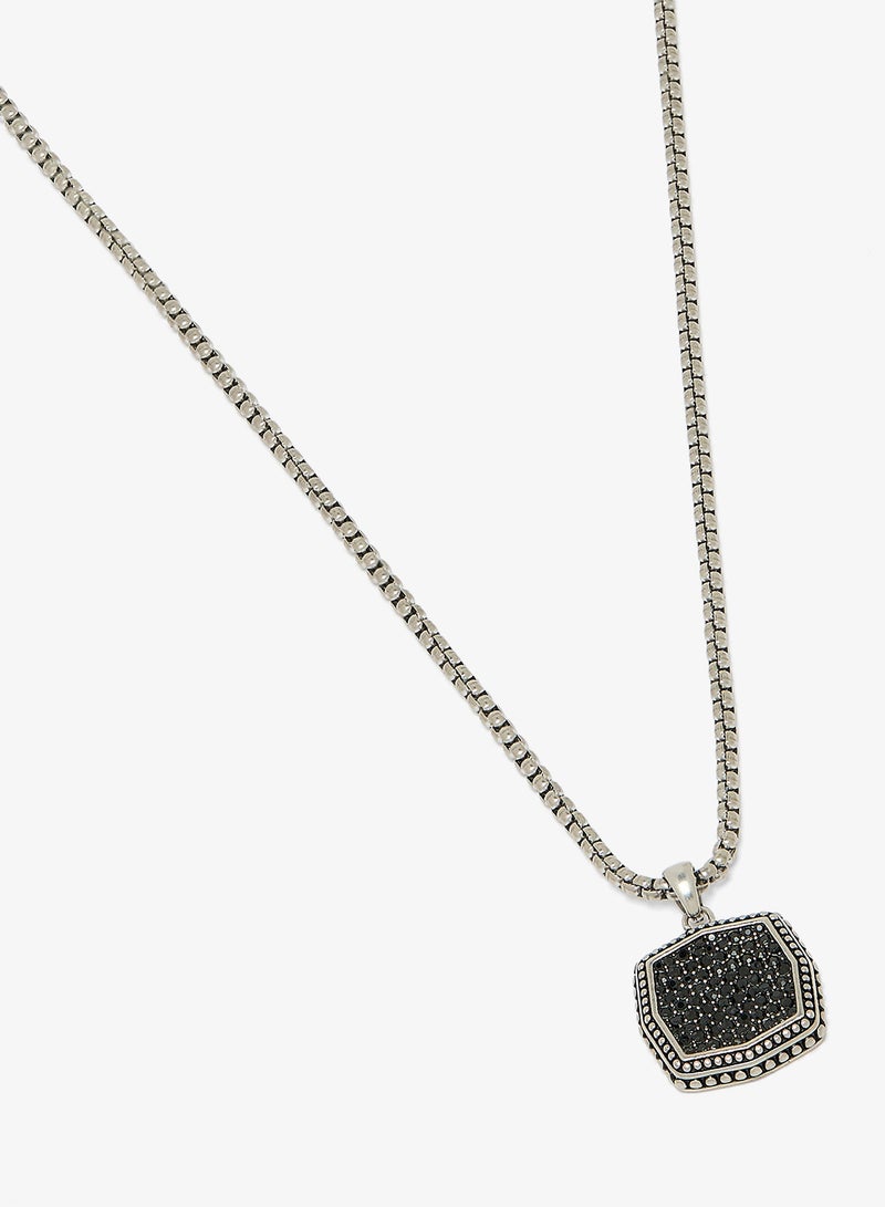 GUESS 26 Inch Octagon Pave Necklace - Image 2