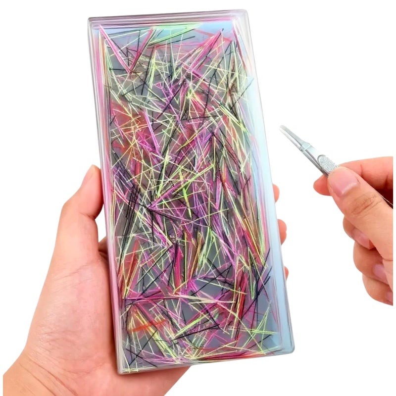 Titata Giant Skin Picking Fidget Toys 20x10cm Silicone Large Fidget Box with Tweezer Strings Hair Pulling Fidget Toys for Adults Stress and Anxiety Relief - Image 3