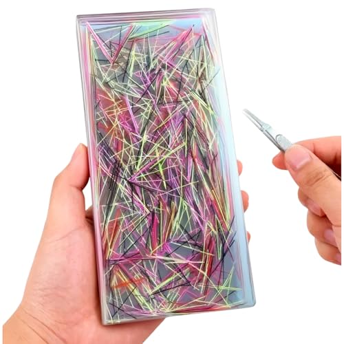 Titata Giant Skin Picking Fidget Toys 20x10cm Silicone Large Fidget Box with Tweezer Strings Hair Pulling Fidget Toys for Adults Stress and Anxiety Relief - Image 1