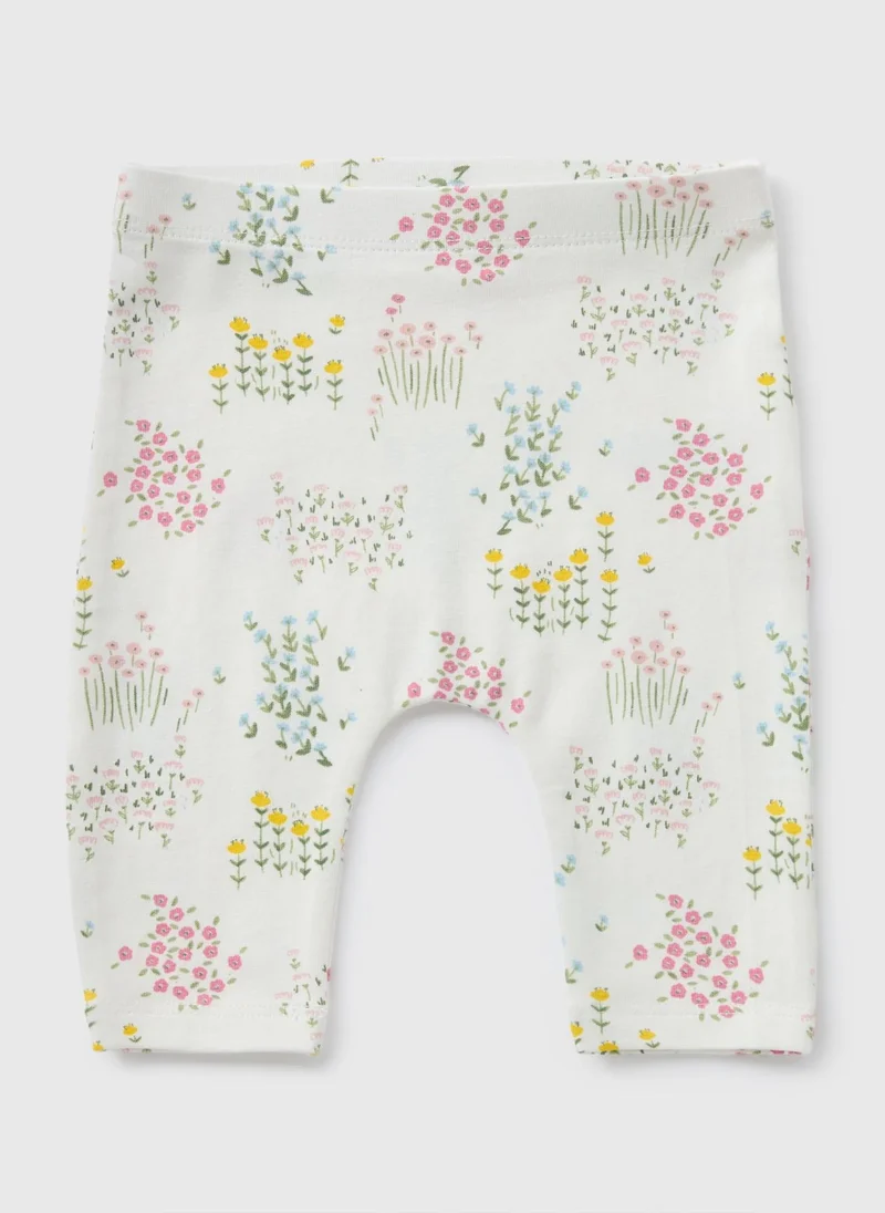 Matalan Baby White Floral Leggings