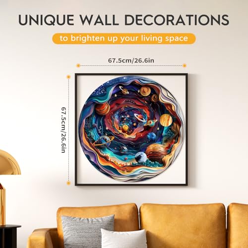Masseruon 1000 Piece Puzzle for Adults 266 266in Universe Puzzle for Adults 1000 Pieces Flat Puzzles with 3D Visual Effect When Completed Adult Puzzles Games - Image 5