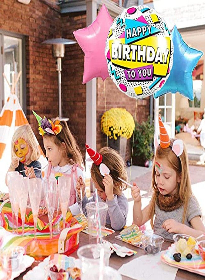AMFIN® Happy Birthday To You Balloon/Happy Birthday Round Balloons/Happy Birthday Foil Round Balloon/Star Balloons For Birthday/Star Balloons For Decoration - Multi - Image 3