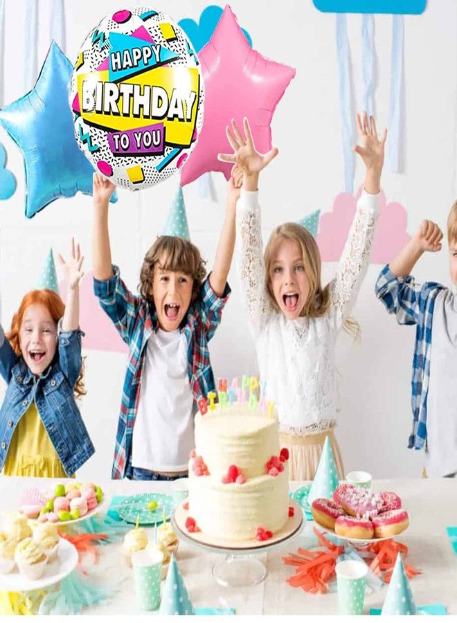 AMFIN® Happy Birthday To You Balloon/Happy Birthday Round Balloons/Happy Birthday Foil Round Balloon/Star Balloons For Birthday/Star Balloons For Decoration - Multi - Image 4