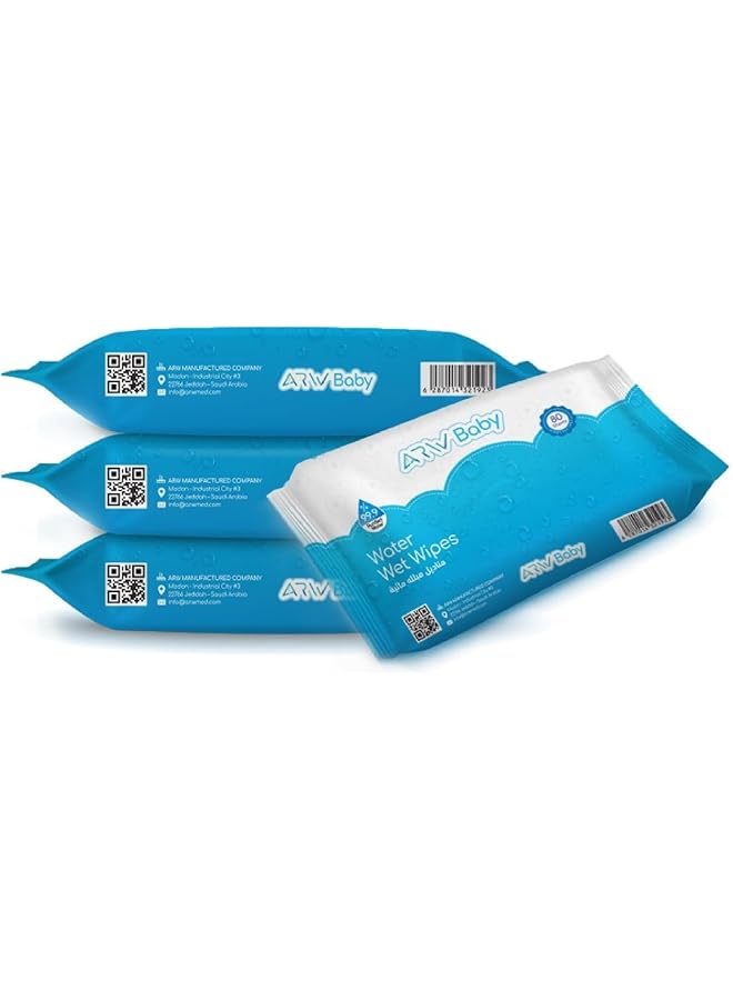 erorex Arw Baby Water Wet Wipes 80X12 960 Gentle And Pure For Sensitive Skin Infused With Natural  - Image 2