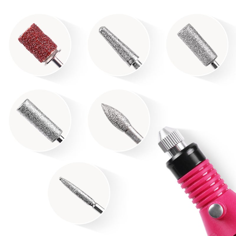 Manicure Tools Set 1 Set: 3-Time-Setting Nail Lamp For Quick Polish Drying - Multi-Functional USB Nail Drill Machine With 6 Drill Heads For Salon Home DIY - Image 2