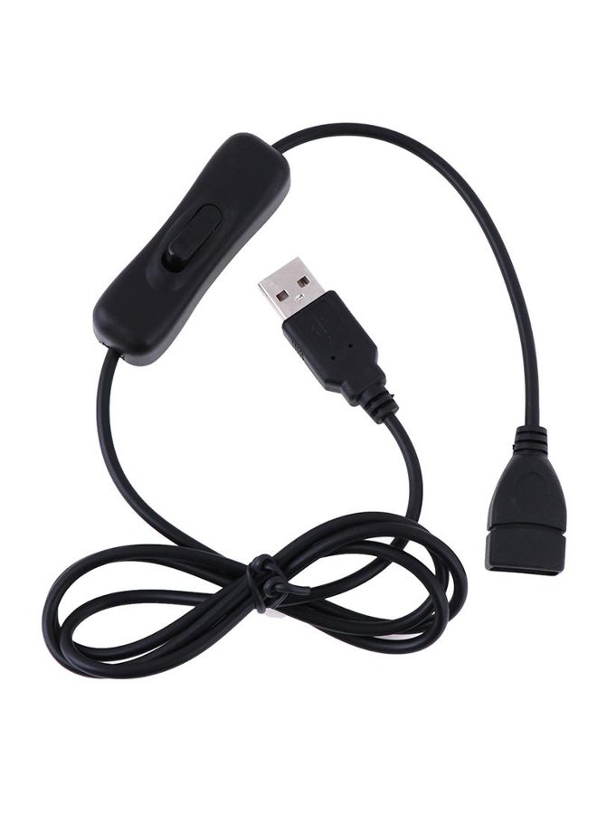 1M Usb Date Cable Male To Female Switch On Off Cable Toggle Led Power Line  - Image 4