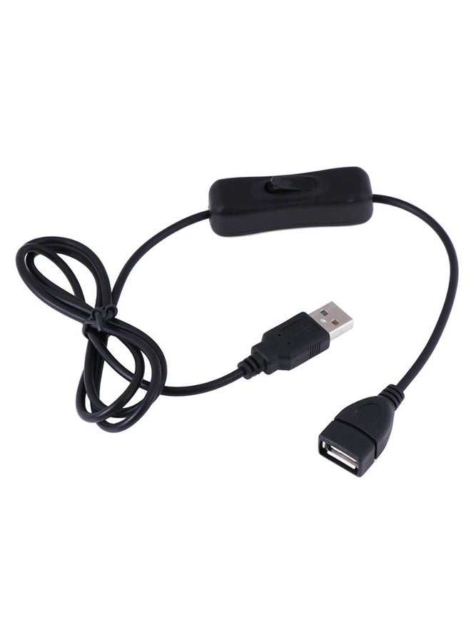 1M Usb Date Cable Male To Female Switch On Off Cable Toggle Led Power Line  - Image 1