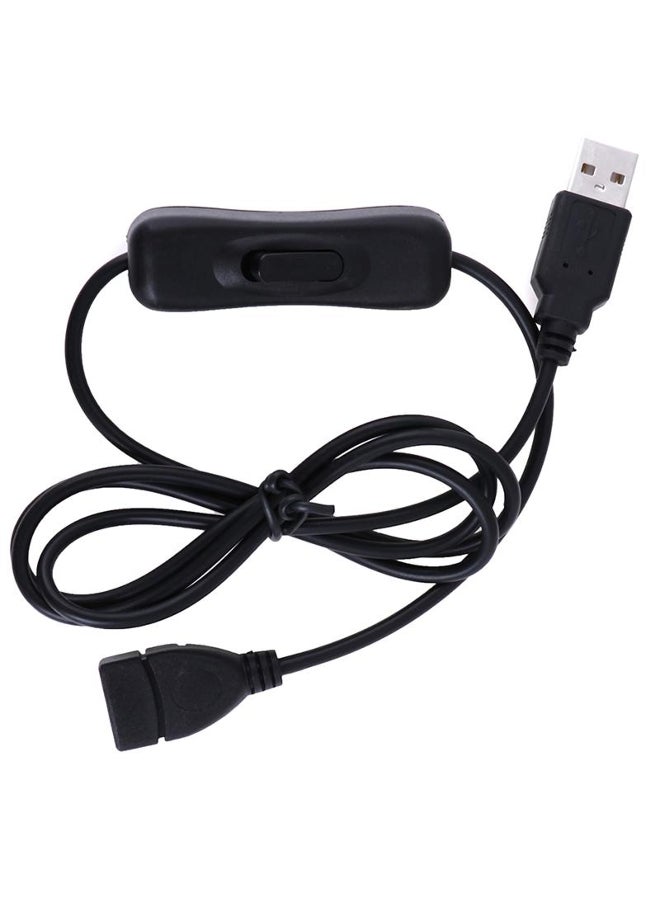 1M Usb Date Cable Male To Female Switch On Off Cable Toggle Led Power Line  - Image 3