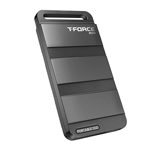 TEAMGROUP T-Force M200 Portable External SSD 4TB USB3.2 Gen2x2 Type-C Read/Write 2000MB/s Compatible with PS5 & Xbox & Chrome OS T8FED9004T0C102 - Image 1