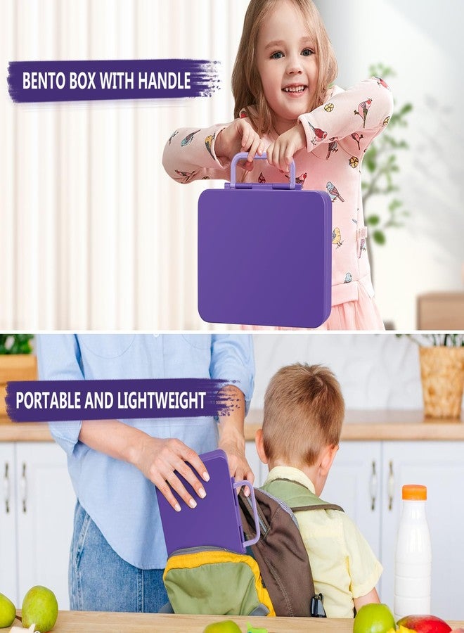 JOOPETALK Chill Bento Lunch Box for Kids Adult with Ice Pack,6-Compartment Reusable Leak-proof Lunch Container for Girls Boys to School,Keep Food Cold&Fresh,Dishwasher & Freezer Safe - Image 5