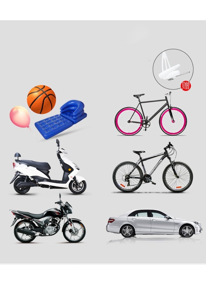 WEST BIKING Bicycle Air Pump Portable Lightweight Bike Tyre Pump  with Ball Needle - Image 4