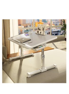 ARCOON ARCOON Laptop Bed Tray Desk, Adjustable Laptop Stand for Bed, Foldable Legs, 4-Port USB Hub, Storage Drawer, Notebook Tray Breakfast Reading Desk for Working Writing Drawing  - Image 2