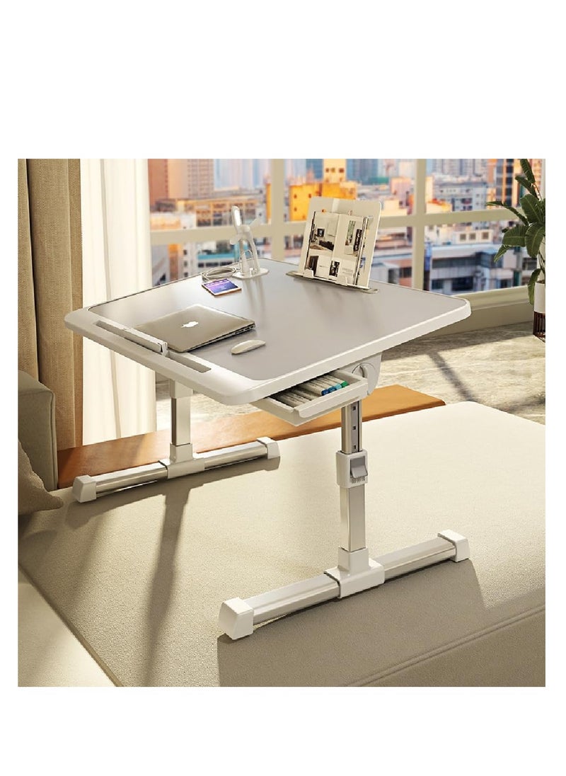 ARCOON - ARCOON Laptop Bed Tray Desk, Adjustable Laptop Stand for Bed, Foldable Legs, 4-Port USB Hub, Storage Drawer, Notebook Tray Breakfast Reading Desk for Working Writing Drawing - Image 1
