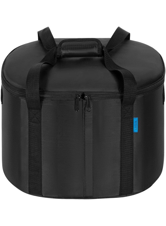 LASUK Portable Slow Cooker Travel Bag, Isulated Carrier Case Tote for 4-8 Quart Crock Carrier Compatible with Else Brands, Internal Mesh Net Holds Pot in Place, For Travel, Outdoor, Picnic, Black - Image 1