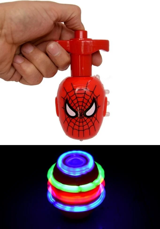 Dzc Kuzenler Avm Dzc Cousins Avm Dzc Cousins Avmspiderman Spiderman Spinning Top Pinwheel Light Musical Toy Character