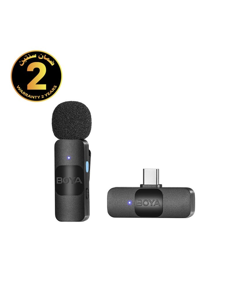 BOYA BOYA BY-V10 Ultracompact Wireless Microphone System with USB-C for Mobile (2.4 GHz)  - Image 1