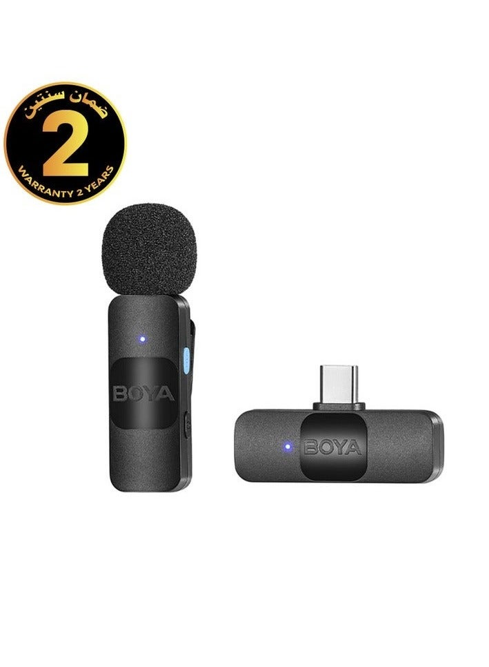 BOYA BY-V10 Ultracompact Wireless Microphone System with USB-C for Mobile (2.4 GHz) - Image 1
