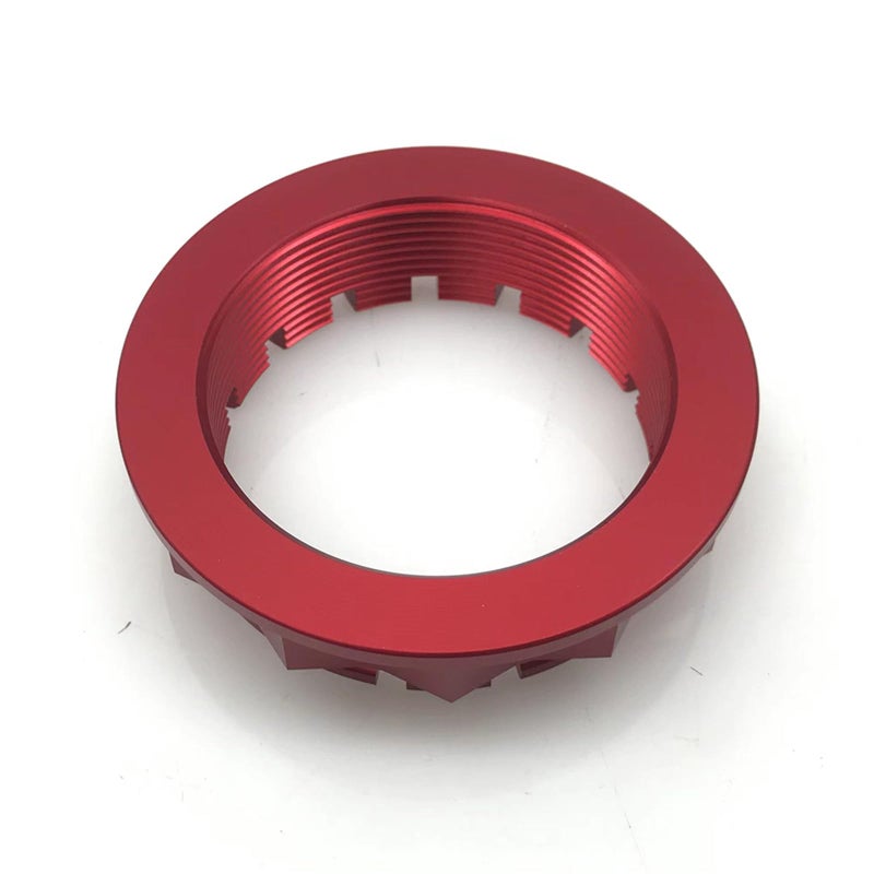 Red Motorcycle Rear Wheel Axle Nut Cover - Image 5