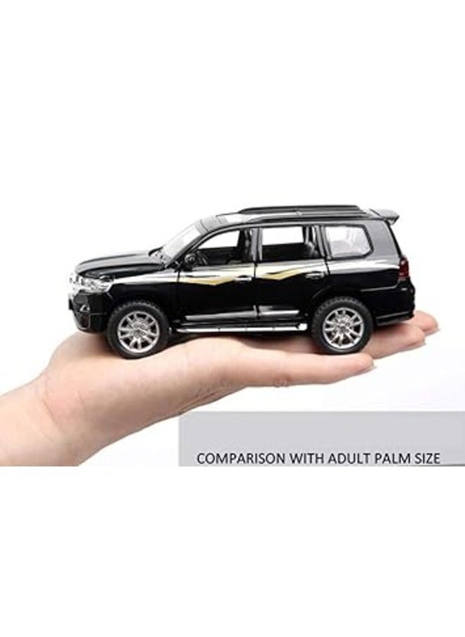 null - 1:32 Scale Wheels Diecast Land Cruiser Metal Model Pull Back Alloy Toys With Light And Sound - Image 1