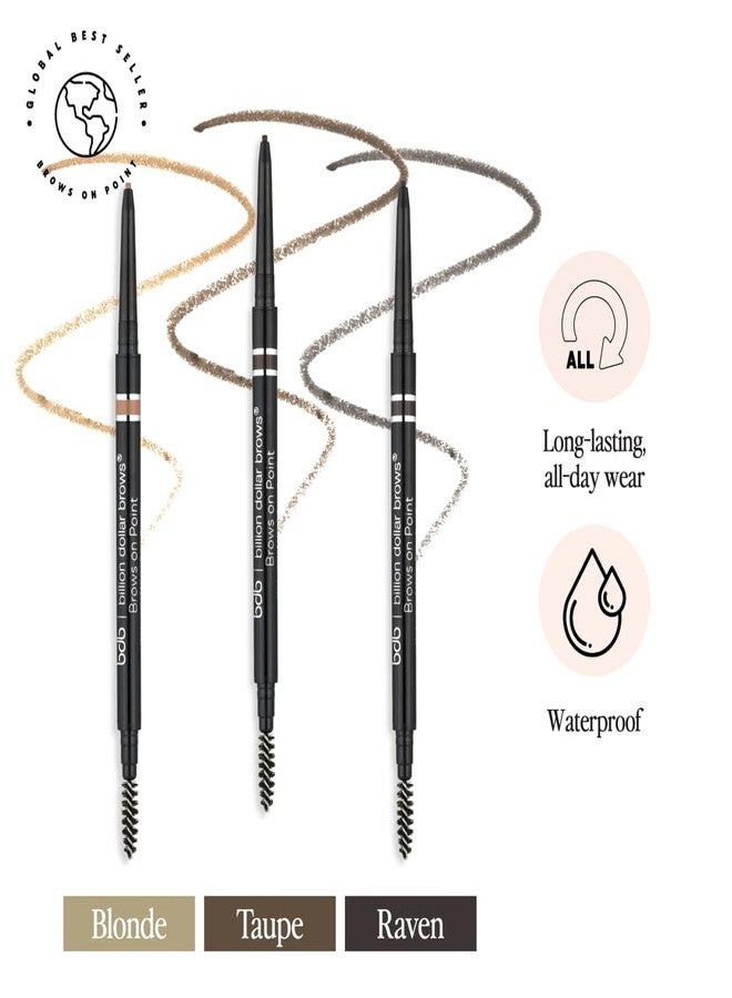 Billion Dollar Brows Dual-Ended Micro Brow Pencil - Precision Tip & Spoolie for Perfectly Defined, Fuller Brows, Buildable Formula, Waterproof, Long-Lasting, Cruelty-Free & Vegan - Image 3