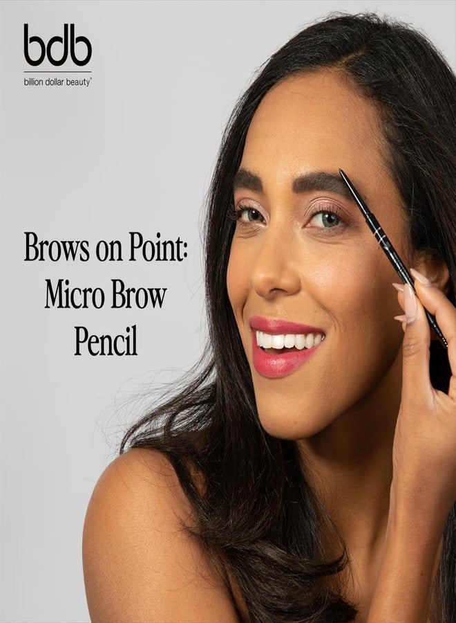 Billion Dollar Brows Dual-Ended Micro Brow Pencil - Precision Tip & Spoolie for Perfectly Defined, Fuller Brows, Buildable Formula, Waterproof, Long-Lasting, Cruelty-Free & Vegan - Image 2
