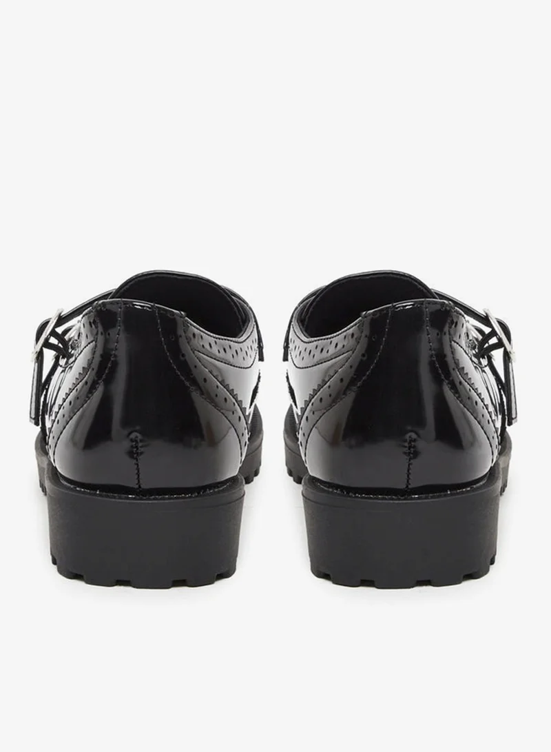 Styli Styli Leather Look Textured Loafers