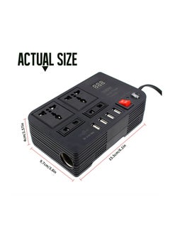 BYGD 300W Car Power Inverter With 4 USB Socket Auto Charger Converter DC 12V To AC 220V Fast Charging Part  - Image 3