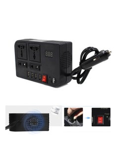 BYGD 300W Car Power Inverter With 4 USB Socket Auto Charger Converter DC 12V To AC 220V Fast Charging Part  - Image 1